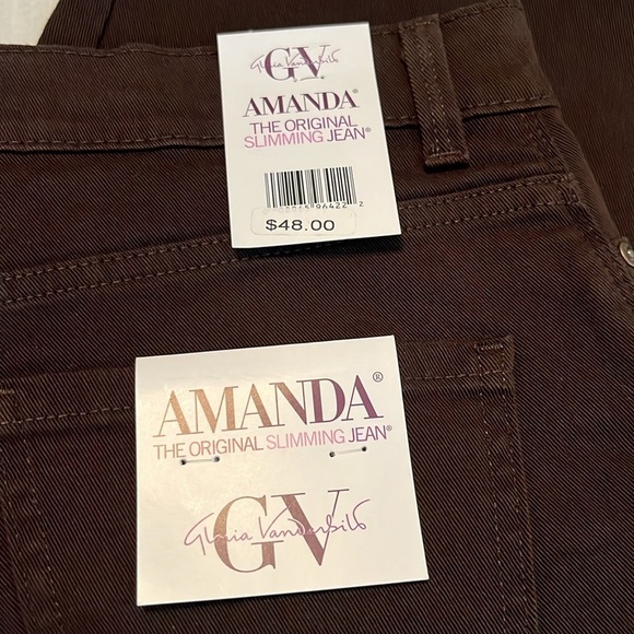 NWT Gloria Vanderbilt Women's Amanda Classic Rise Everyday Tapered Jeans Size 12 - Picture 14 of 14